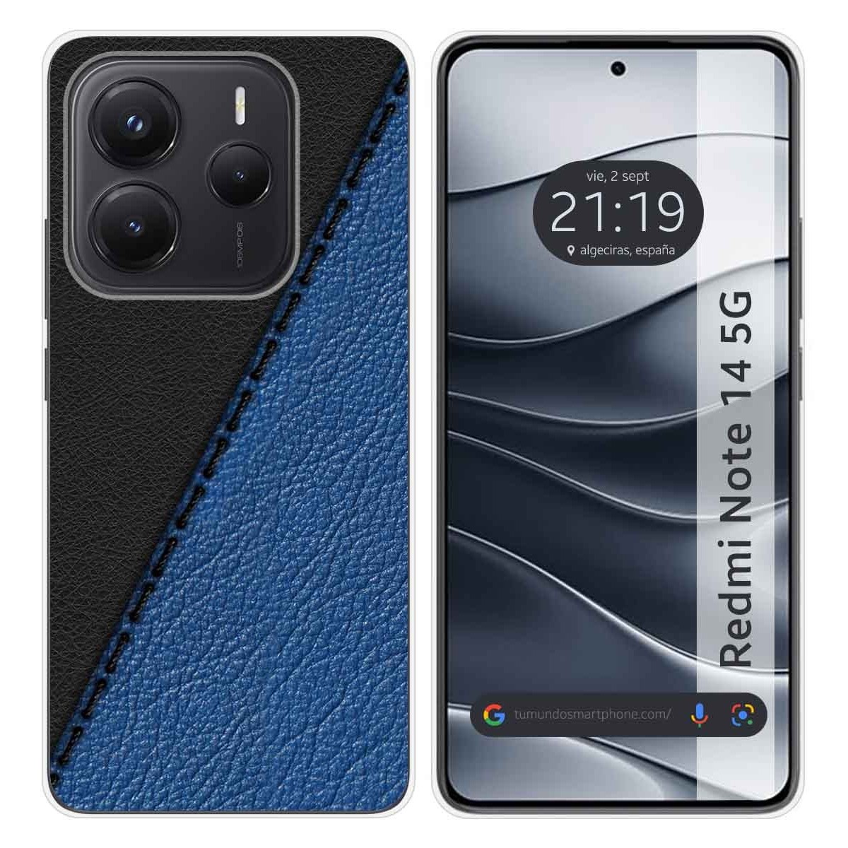 Funda Silicona para Xiaomi Redmi Note 14 5G diseño Cuero 02 Dibujos