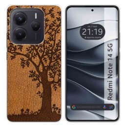 Funda Silicona para Xiaomi Redmi Note 14 5G diseño Cuero 03 Dibujos