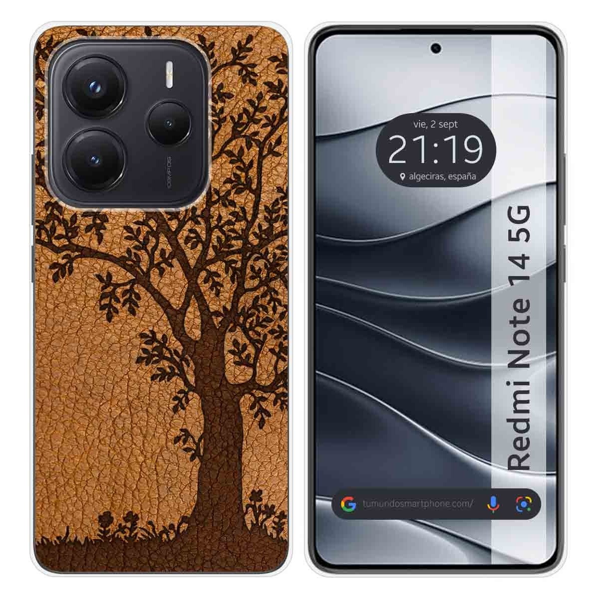 Funda Silicona para Xiaomi Redmi Note 14 5G diseño Cuero 03 Dibujos