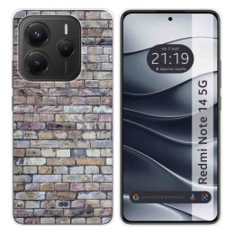 Funda Silicona para Xiaomi Redmi Note 14 5G diseño Ladrillo 02 Dibujos