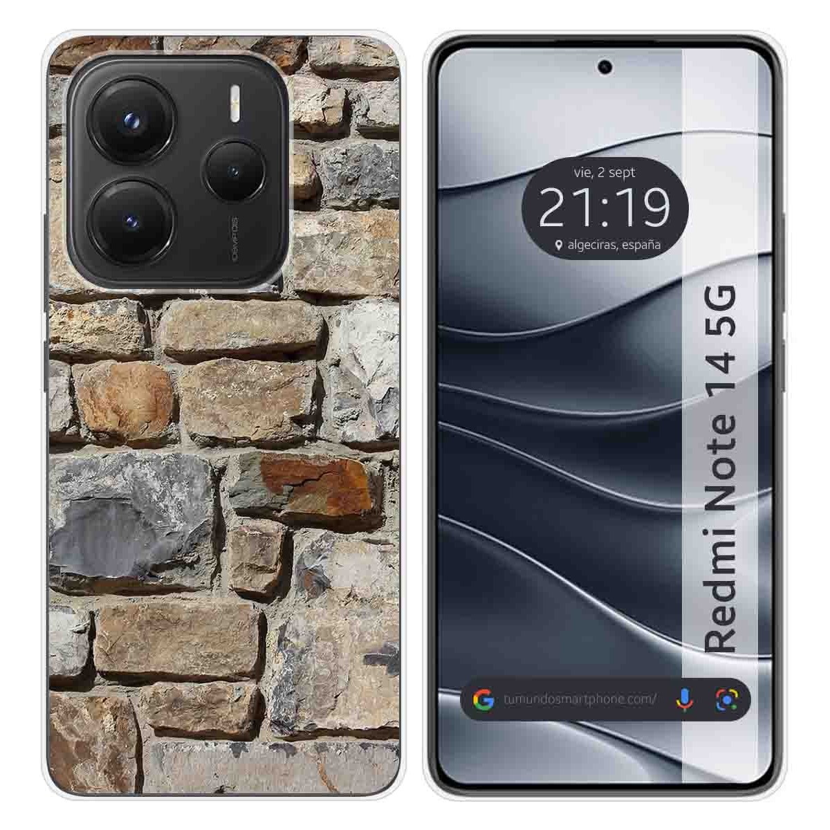 Funda Silicona para Xiaomi Redmi Note 14 5G diseño Ladrillo 03 Dibujos