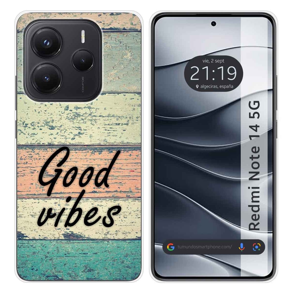 Funda Silicona para Xiaomi Redmi Note 14 5G diseño Madera 01 Dibujos