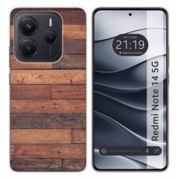 Funda Silicona para Xiaomi Redmi Note 14 5G diseño Madera 03 Dibujos