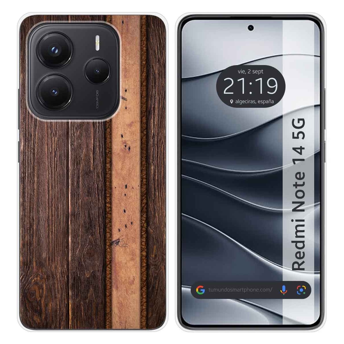 Funda Silicona para Xiaomi Redmi Note 14 5G diseño Madera 05 Dibujos