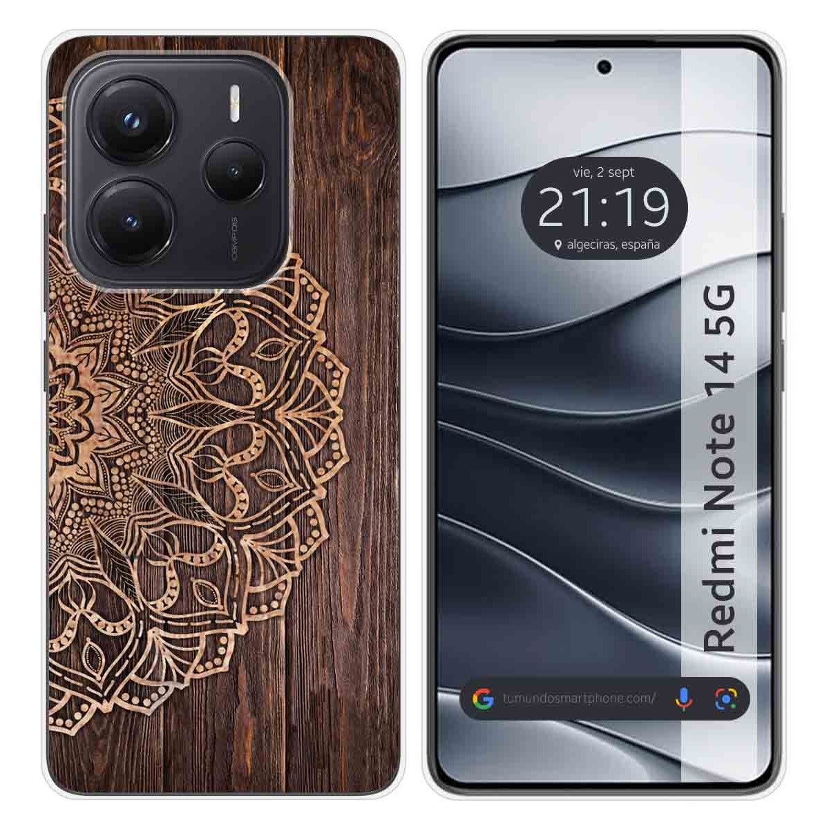 Funda Silicona para Xiaomi Redmi Note 14 5G diseño Madera 06 Dibujos