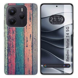 Funda Silicona para Xiaomi Redmi Note 14 5G diseño Madera 10 Dibujos