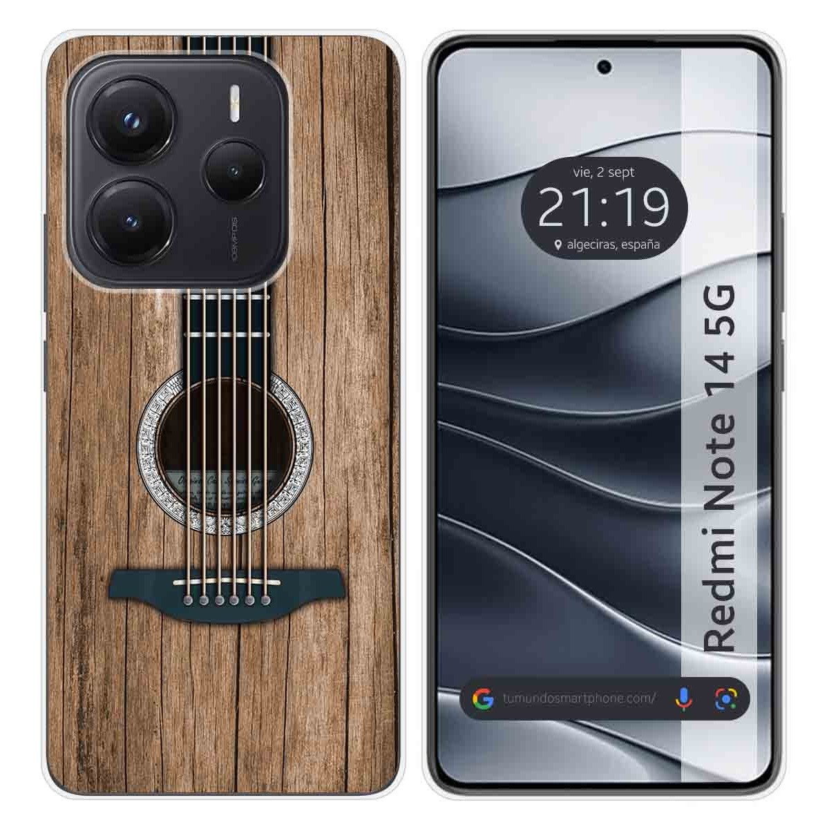 Funda Silicona para Xiaomi Redmi Note 14 5G diseño Madera 11 Dibujos