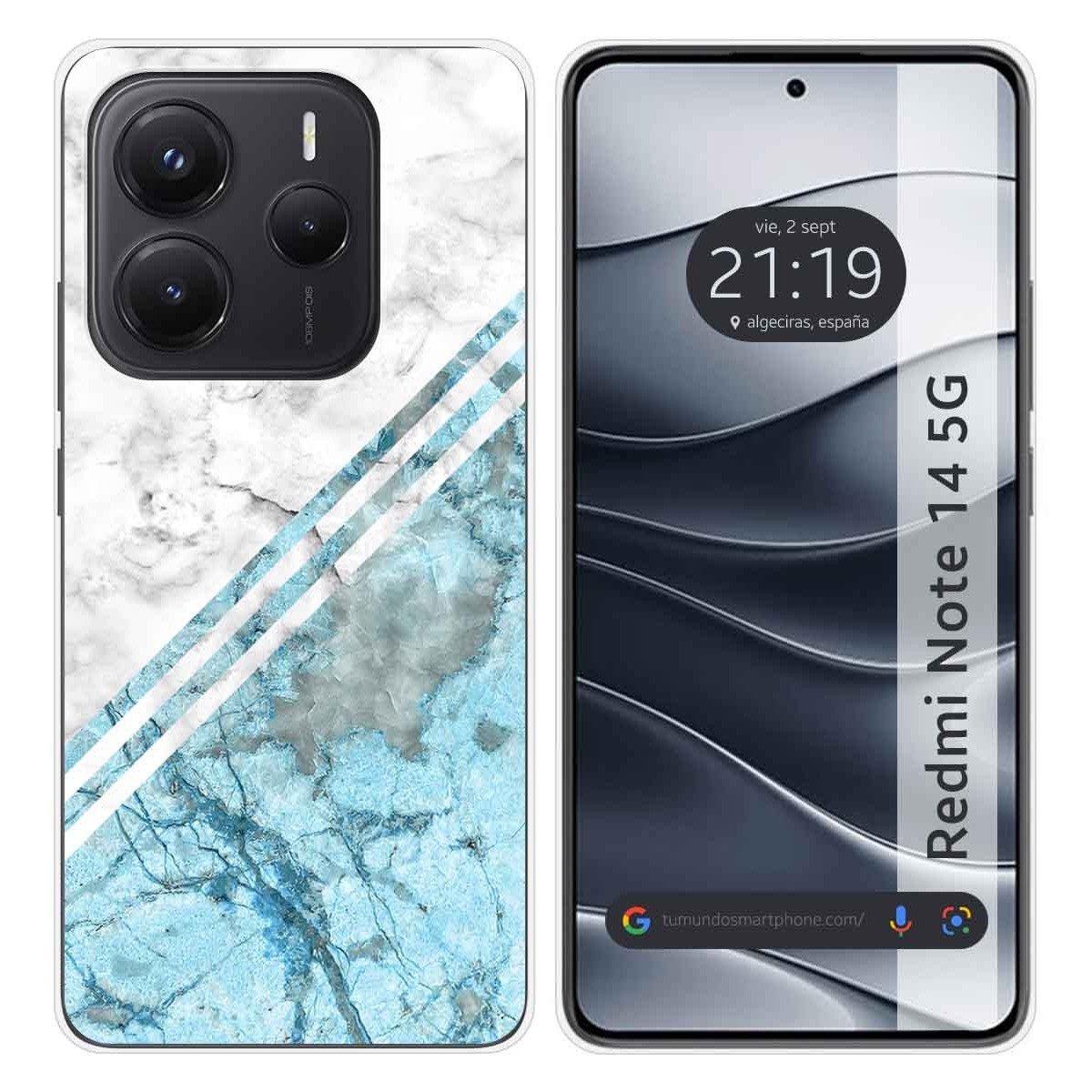 Funda Silicona para Xiaomi Redmi Note 14 5G diseño Mármol 02 Dibujos