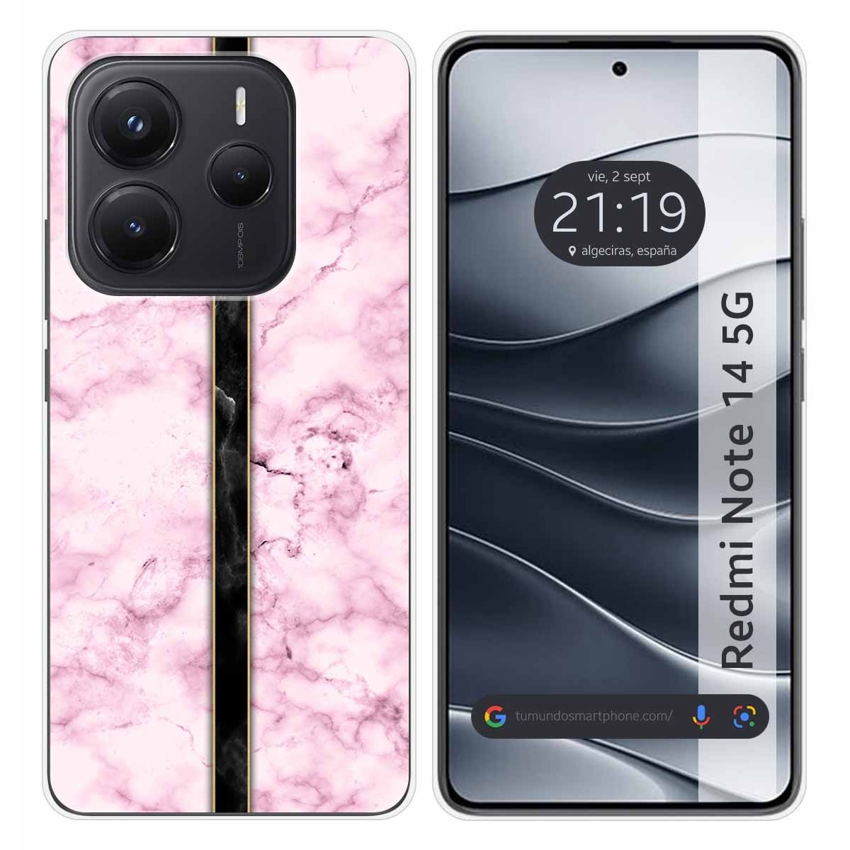 Funda Silicona para Xiaomi Redmi Note 14 5G diseño Mármol 04 Dibujos