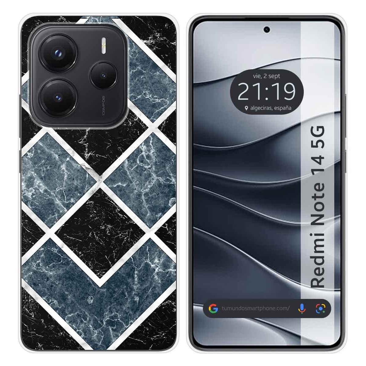 Funda Silicona para Xiaomi Redmi Note 14 5G diseño Mármol 06 Dibujos