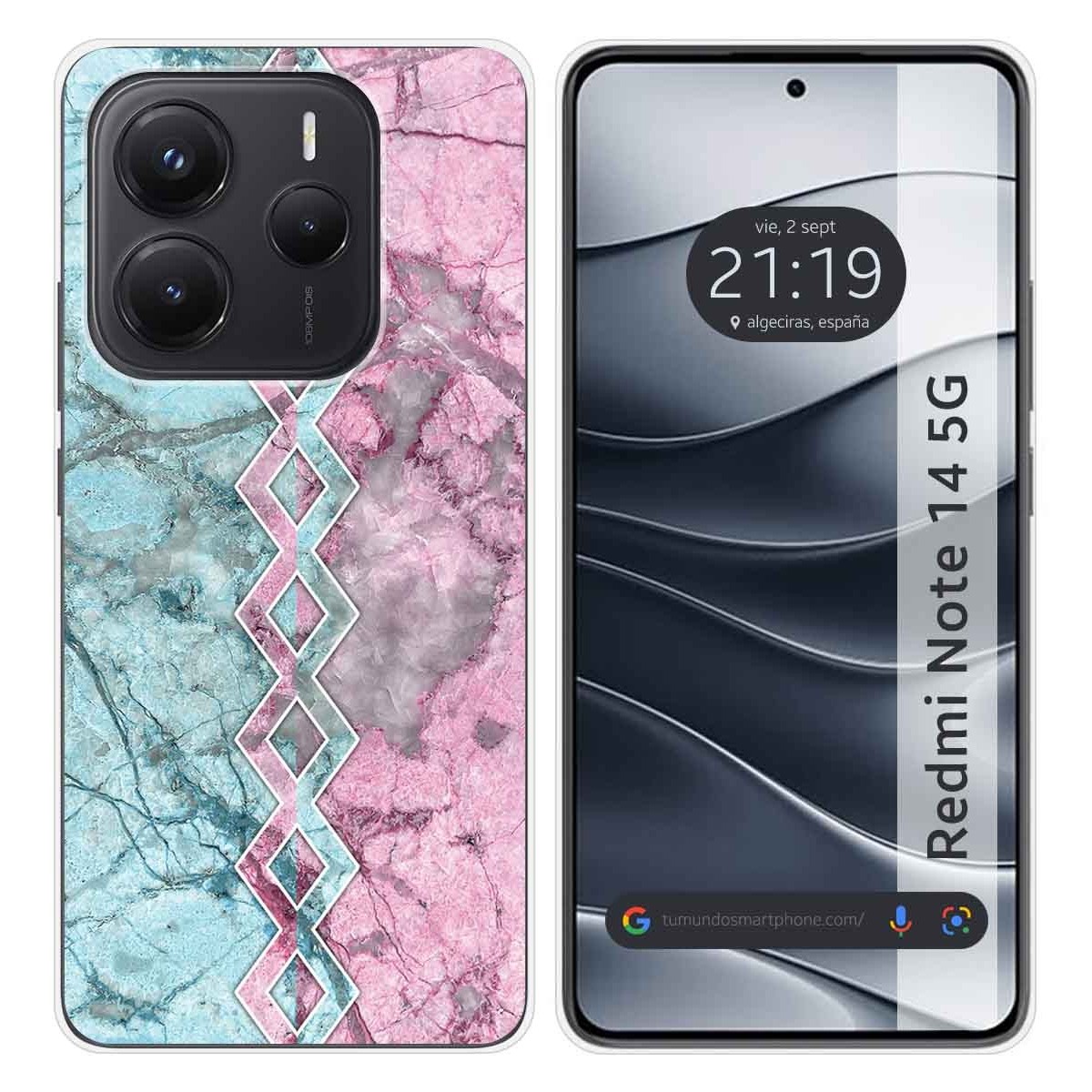 Funda Silicona para Xiaomi Redmi Note 14 5G diseño Mármol 08 Dibujos