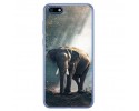 Funda Gel Tpu para Huawei Honor 7S / Y5 2018 Diseño Elefante Dibujos