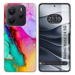 Funda Silicona para Xiaomi Redmi Note 14 5G diseño Mármol 15 Dibujos