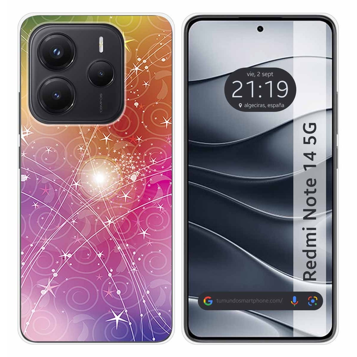 Funda Silicona para Xiaomi Redmi Note 14 5G diseño Abstracto Dibujos