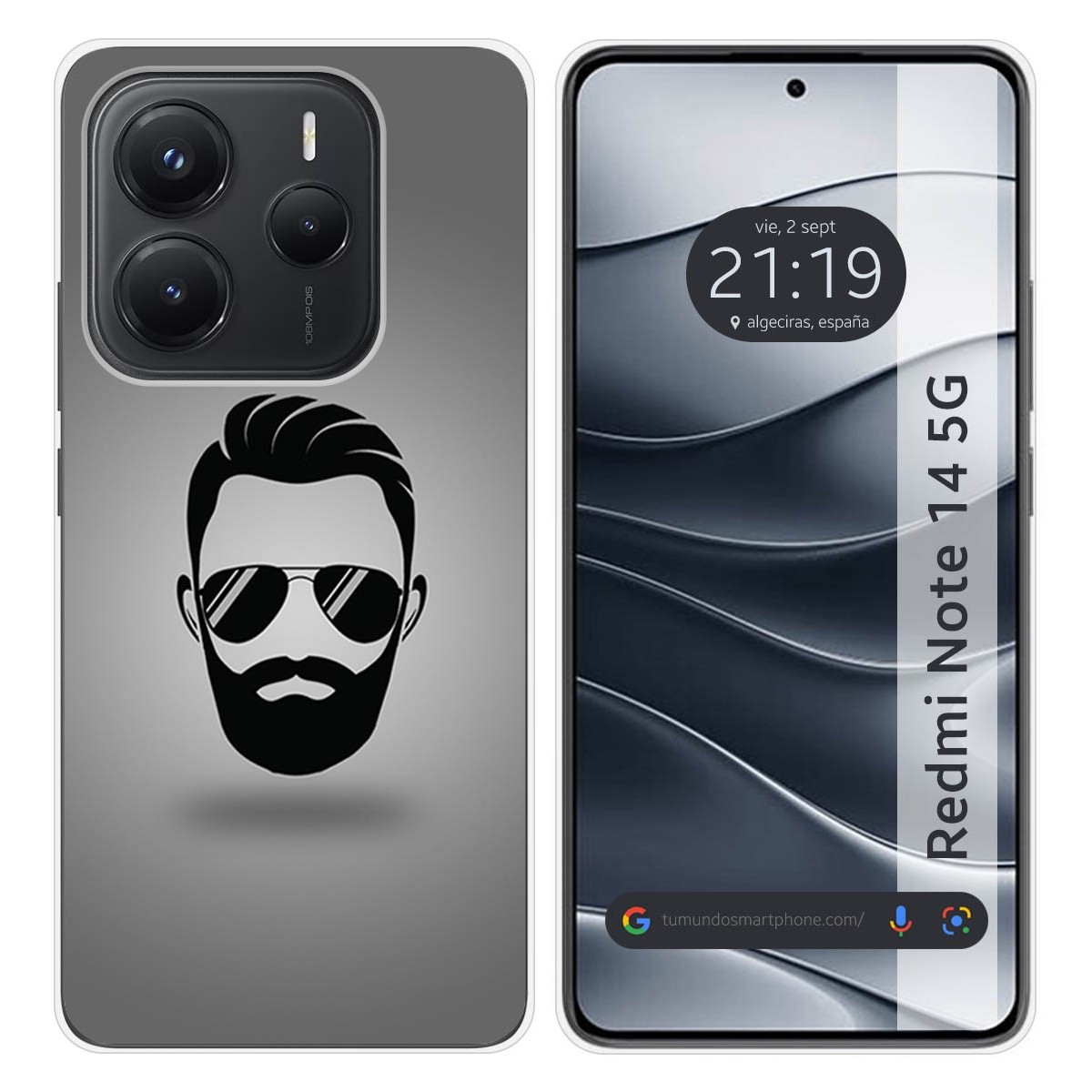 Funda Silicona para Xiaomi Redmi Note 14 5G diseño Barba Dibujos
