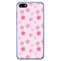 Funda Gel Tpu para Huawei Honor 7S / Y5 2018 Diseño Flores Dibujos