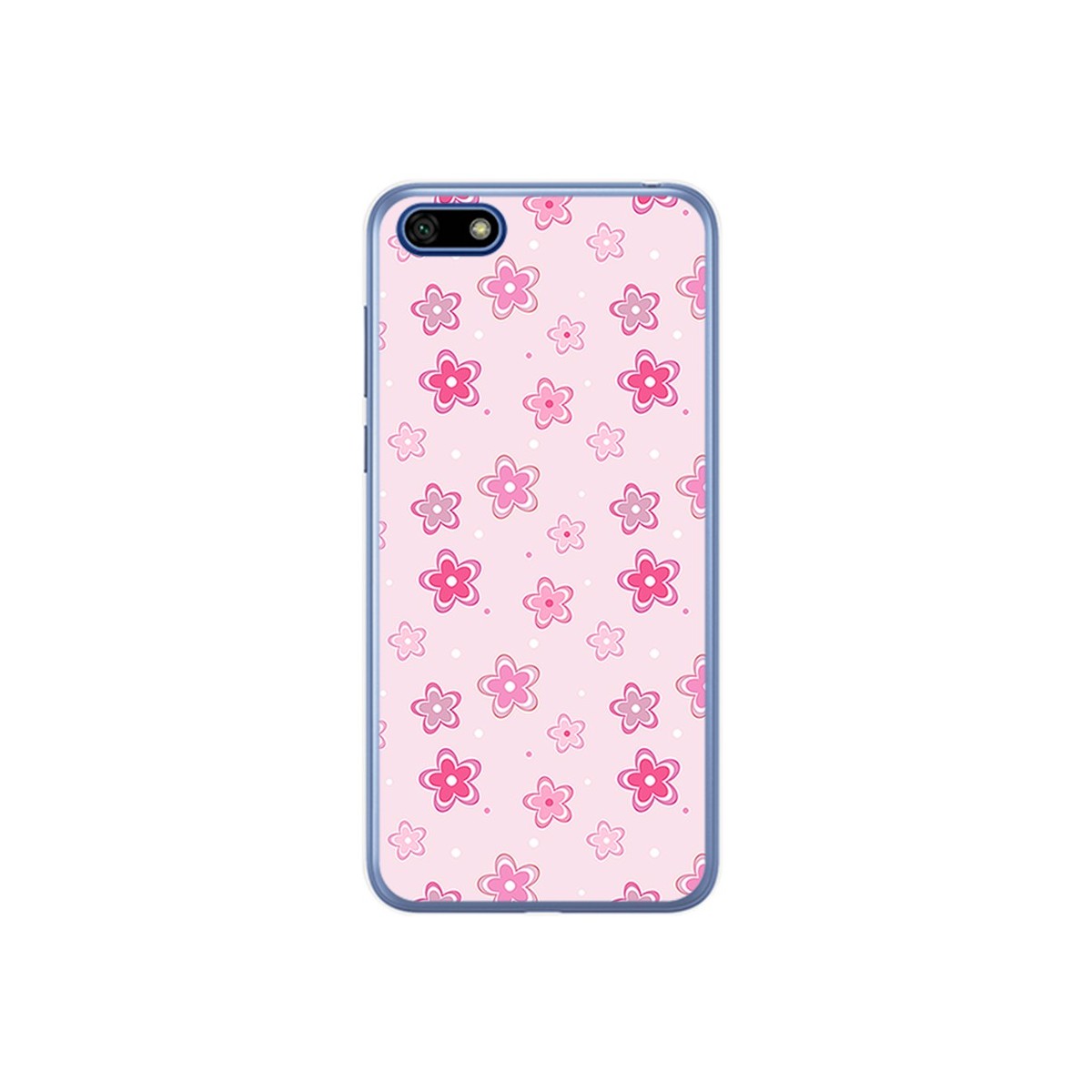 Funda Gel Tpu para Huawei Honor 7S / Y5 2018 Diseño Flores Dibujos