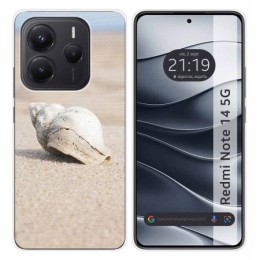 Funda Silicona para Xiaomi Redmi Note 14 5G diseño Concha Dibujos