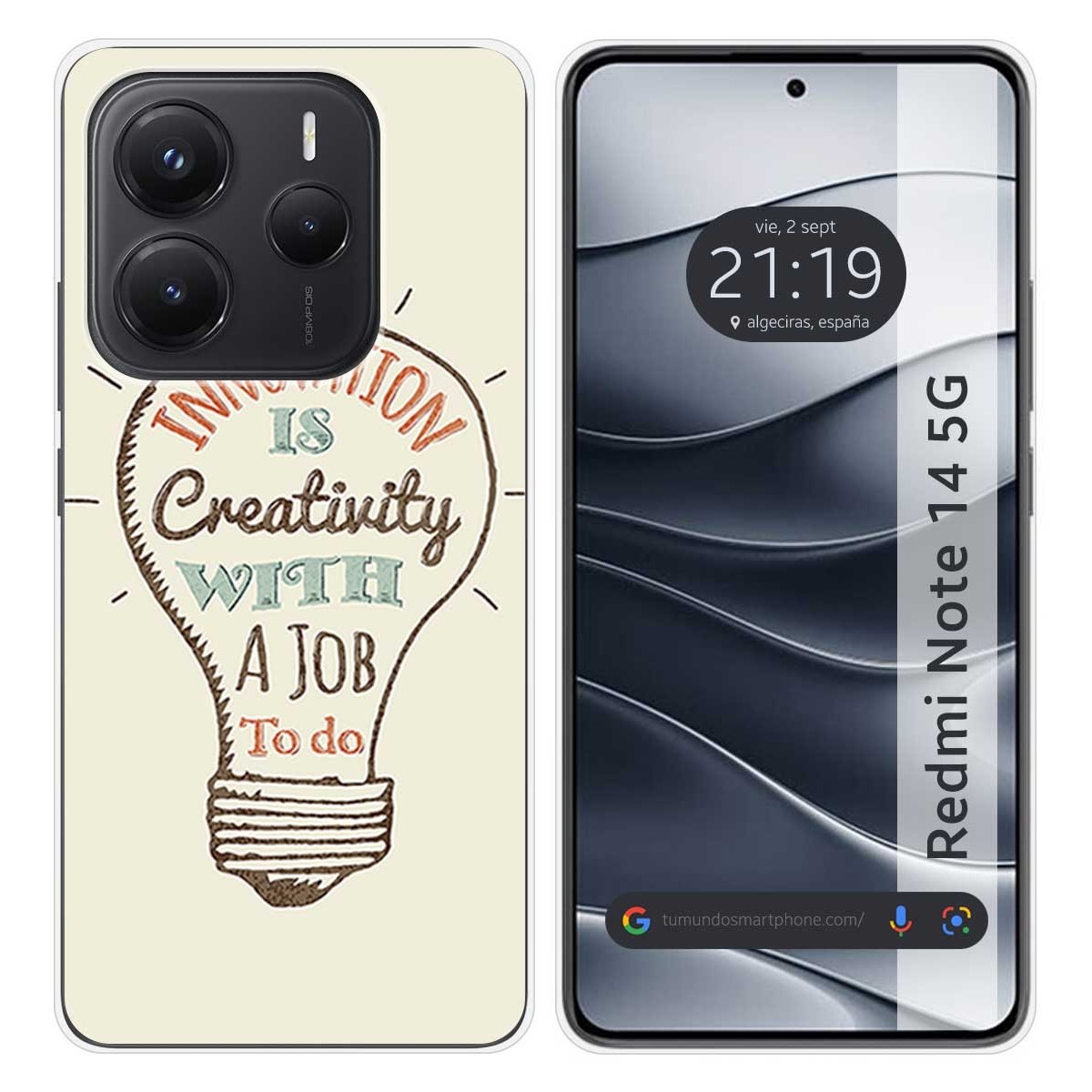 Funda Silicona para Xiaomi Redmi Note 14 5G diseño Creativity Dibujos