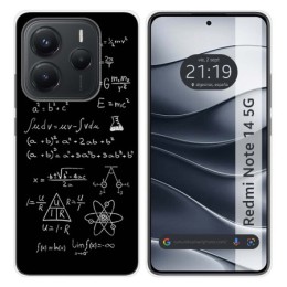 Funda Silicona para Xiaomi Redmi Note 14 5G diseño Formulas Dibujos