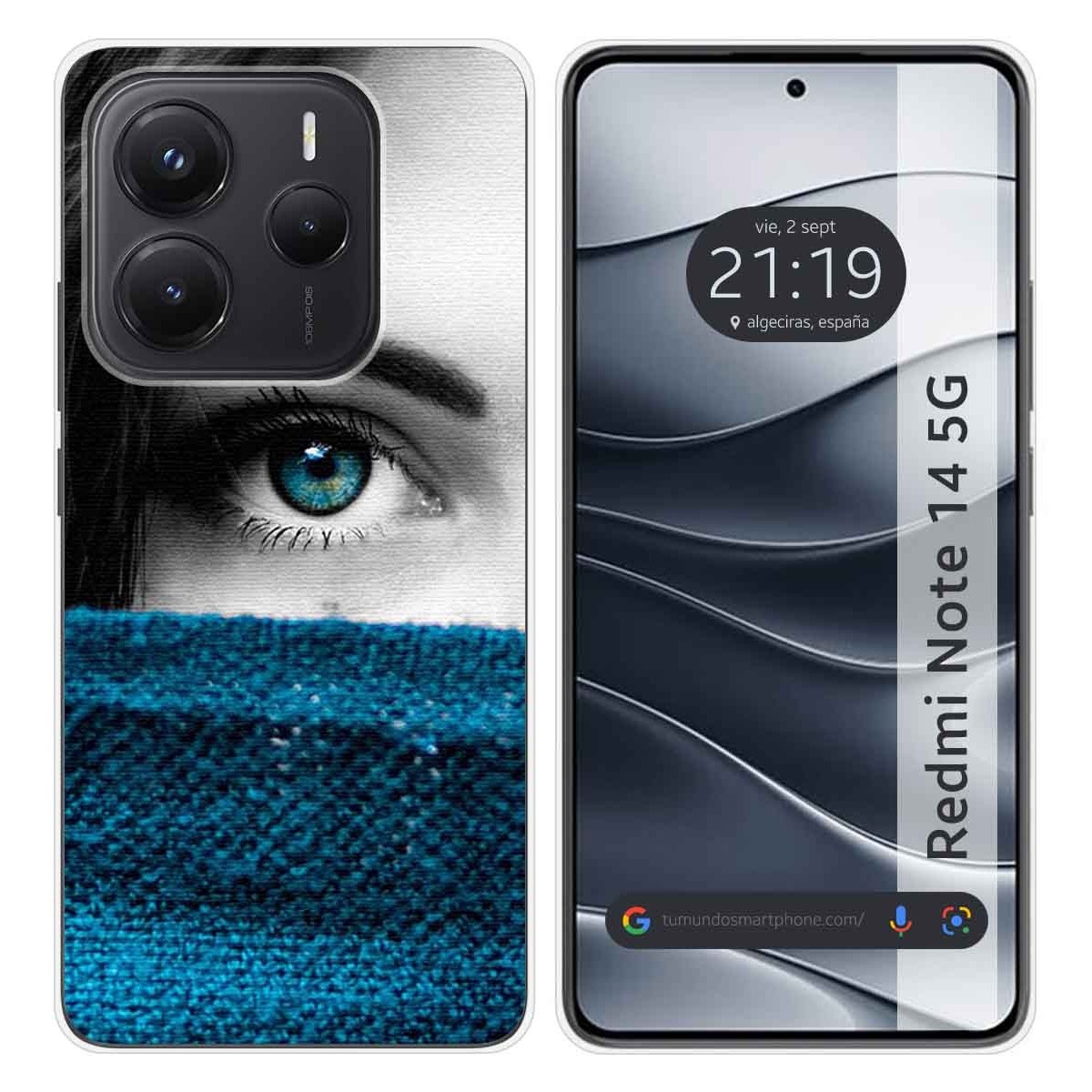 Funda Silicona para Xiaomi Redmi Note 14 5G diseño Ojo Dibujos