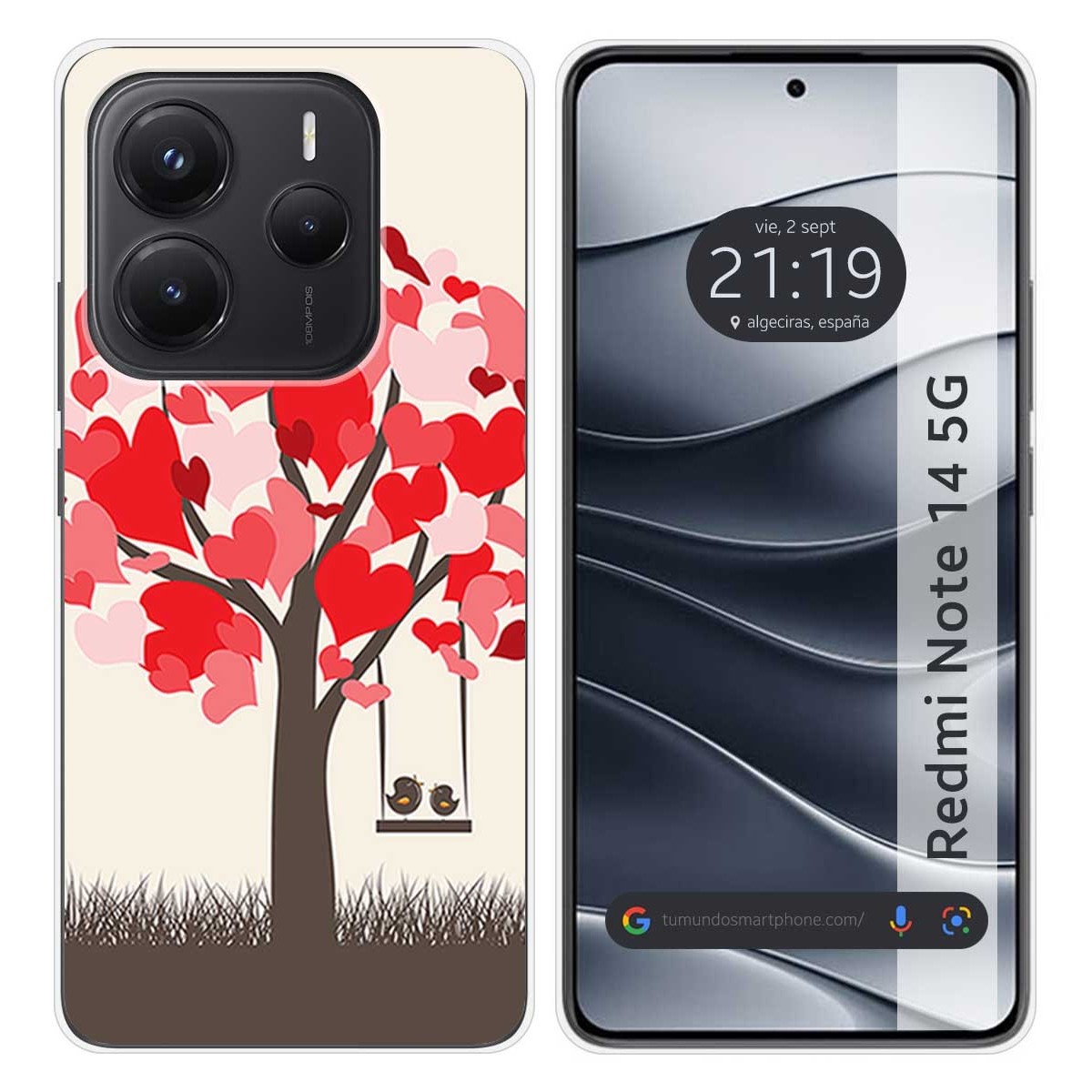 Funda Silicona para Xiaomi Redmi Note 14 5G diseño Pajaritos Dibujos
