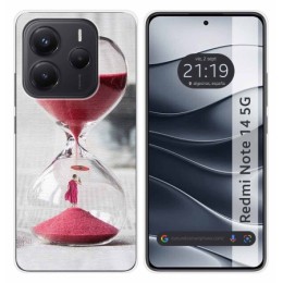 Funda Silicona para Xiaomi Redmi Note 14 5G diseño Reloj Dibujos