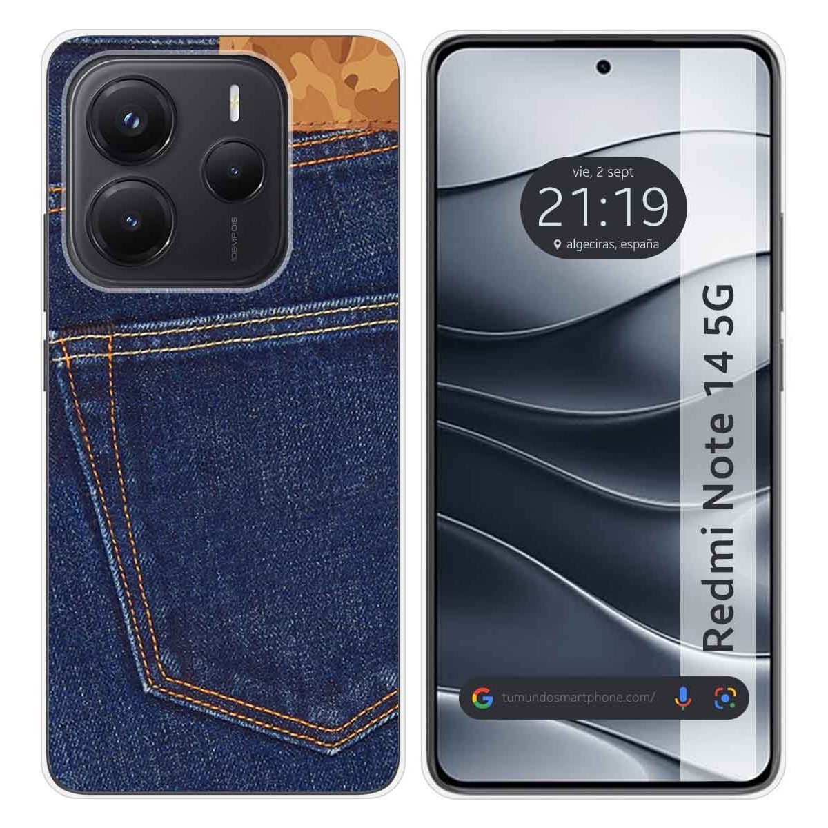 Funda Silicona para Xiaomi Redmi Note 14 5G diseño Vaquero Dibujos