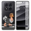 Funda Silicona Transparente para Xiaomi Redmi Note 14 Pro 5G diseño Avestruz Dibujos