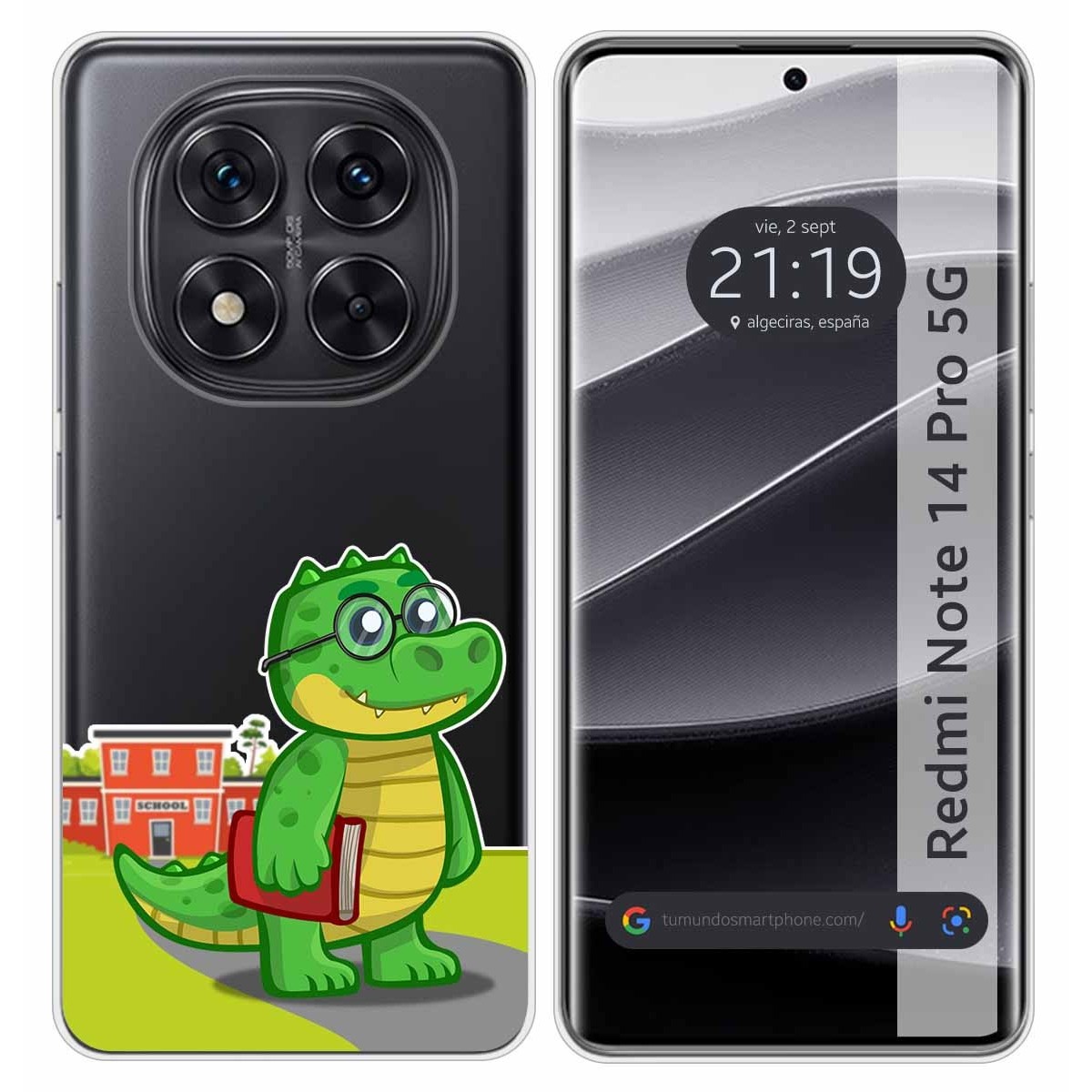 Funda Silicona Transparente para Xiaomi Redmi Note 14 Pro 5G diseño Coco Dibujos