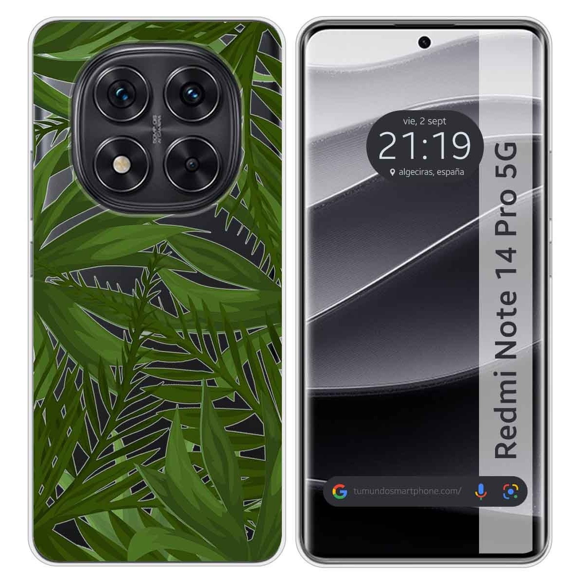 Funda Silicona Transparente para Xiaomi Redmi Note 14 Pro 5G diseño Jungla Dibujos