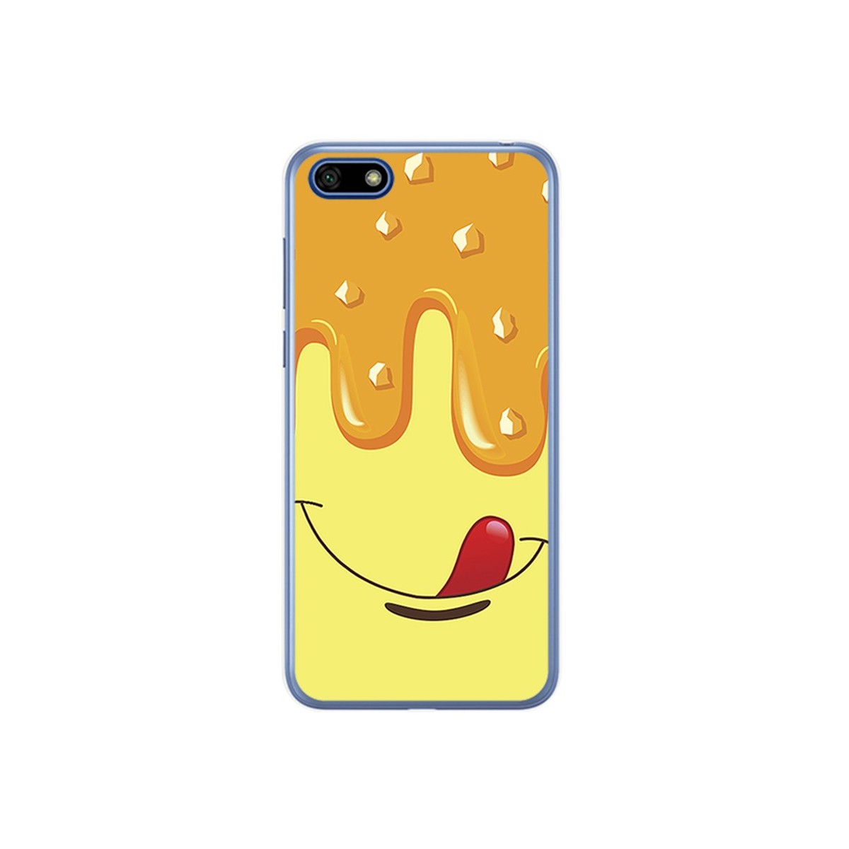 Funda Gel Tpu para Huawei Honor 7S / Y5 2018 Diseño Helado Vainilla Dibujos