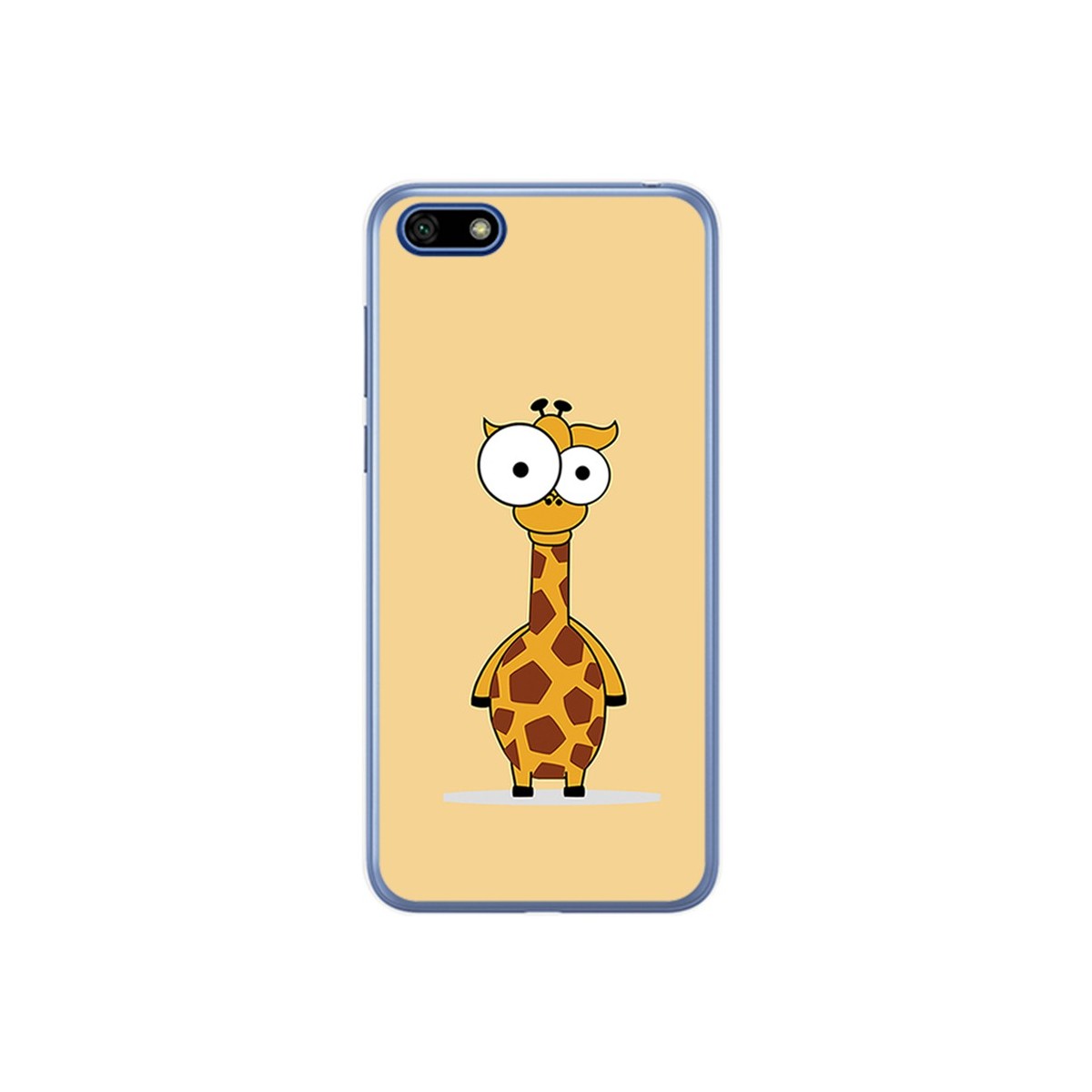Funda Gel Tpu para Huawei Honor 7S / Y5 2018 Diseño Jirafa Dibujos