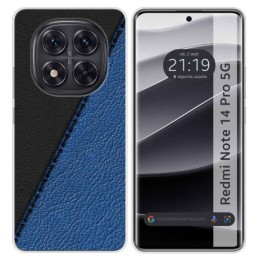 Funda Silicona para Xiaomi Redmi Note 14 Pro 5G diseño Cuero 02 Dibujos
