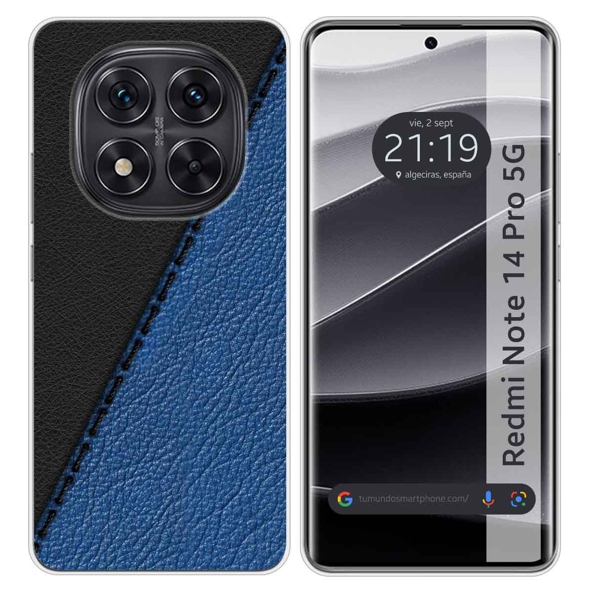 Funda Silicona para Xiaomi Redmi Note 14 Pro 5G diseño Cuero 02 Dibujos