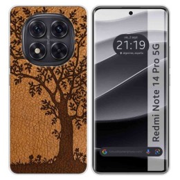 Funda Silicona para Xiaomi Redmi Note 14 Pro 5G diseño Cuero 03 Dibujos