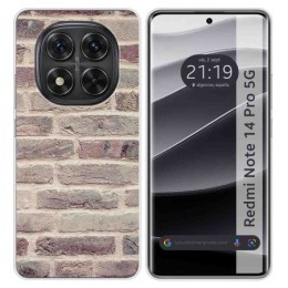 Funda Silicona para Xiaomi Redmi Note 14 Pro 5G diseño Ladrillo 01 Dibujos