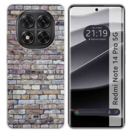 Funda Silicona para Xiaomi Redmi Note 14 Pro 5G diseño Ladrillo 02 Dibujos