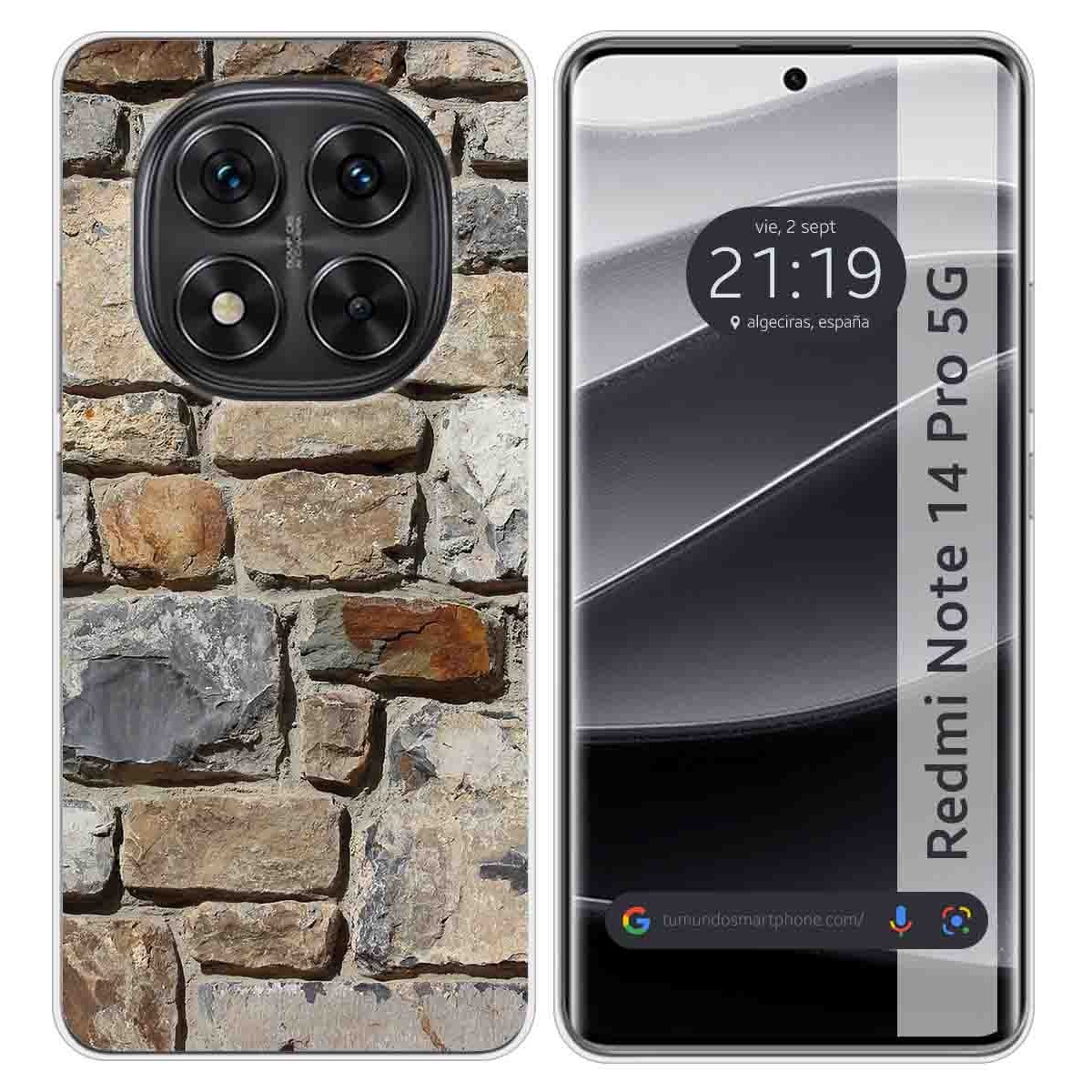 Funda Silicona para Xiaomi Redmi Note 14 Pro 5G diseño Ladrillo 03 Dibujos