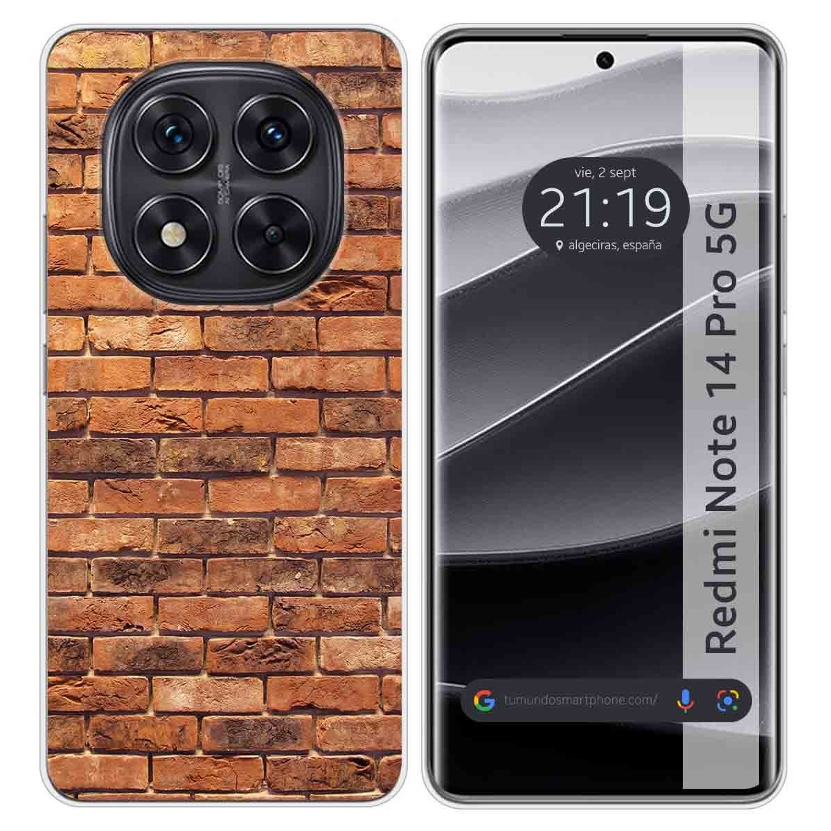 Funda Silicona para Xiaomi Redmi Note 14 Pro 5G diseño Ladrillo 04 Dibujos