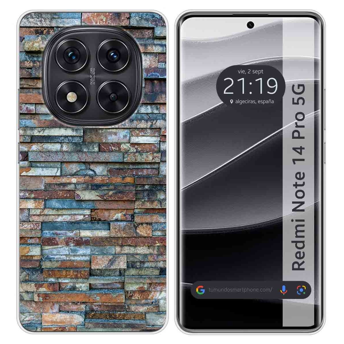 Funda Silicona para Xiaomi Redmi Note 14 Pro 5G diseño Ladrillo 05 Dibujos