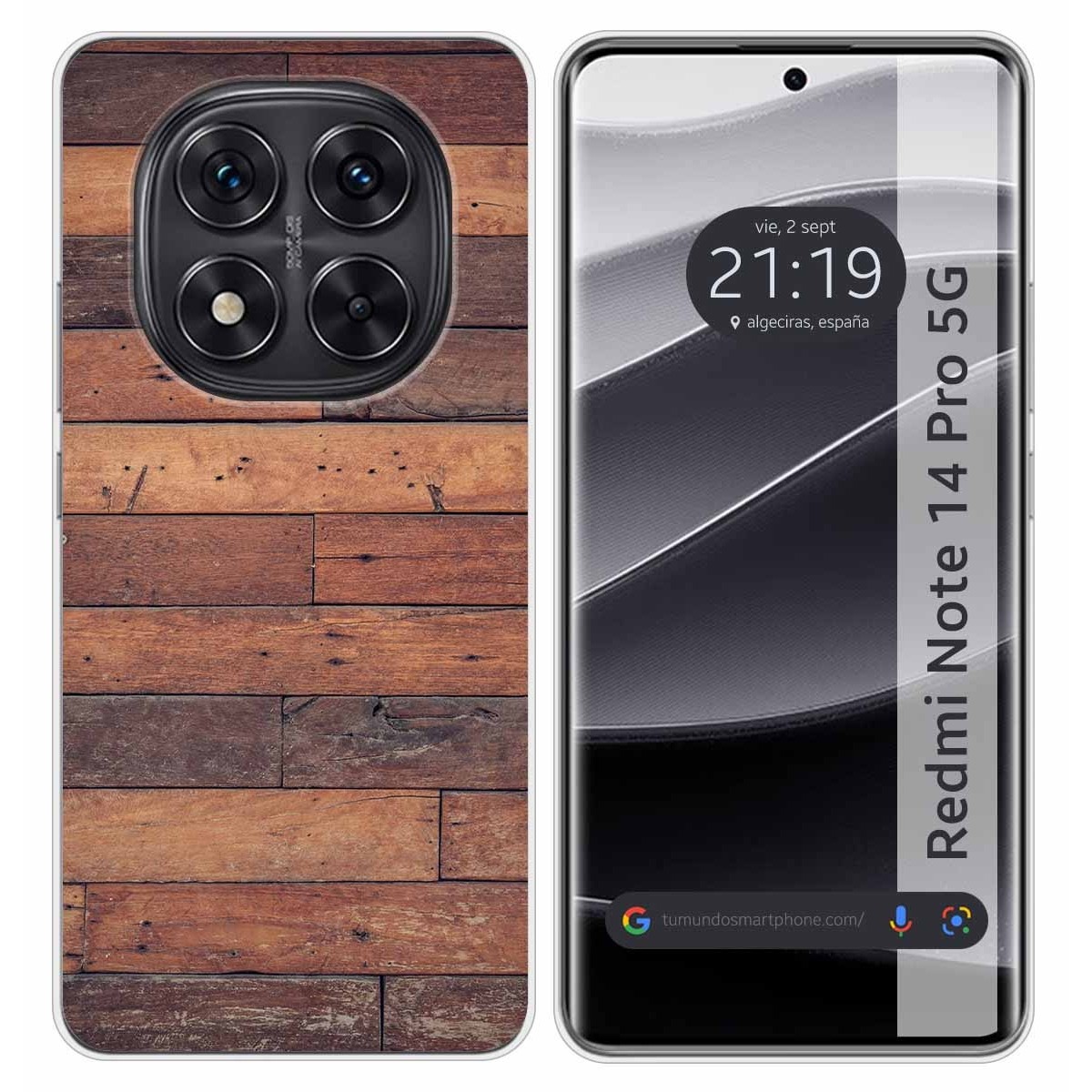 Funda Silicona para Xiaomi Redmi Note 14 Pro 5G diseño Madera 03 Dibujos