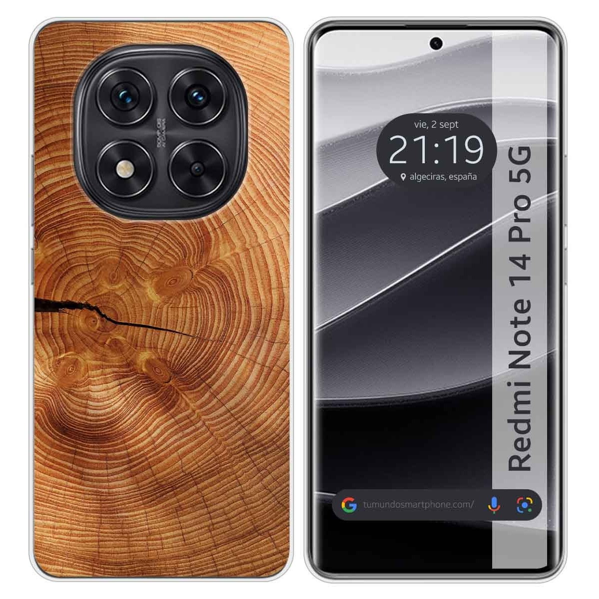 Funda Silicona para Xiaomi Redmi Note 14 Pro 5G diseño Madera 04 Dibujos