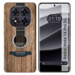 Funda Silicona para Xiaomi Redmi Note 14 Pro 5G diseño Madera 11 Dibujos