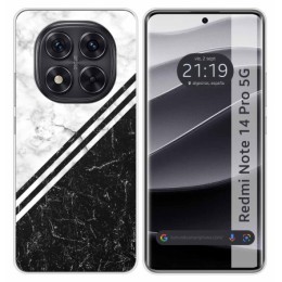 Funda Silicona para Xiaomi Redmi Note 14 Pro 5G diseño Mármol 01 Dibujos