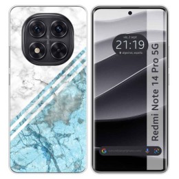 Funda Silicona para Xiaomi Redmi Note 14 Pro 5G diseño Mármol 02 Dibujos