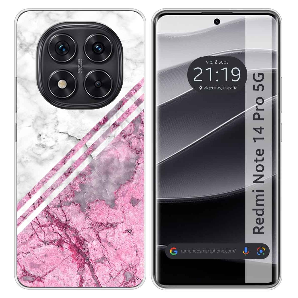 Funda Silicona para Xiaomi Redmi Note 14 Pro 5G diseño Mármol 03 Dibujos