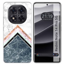 Funda Silicona para Xiaomi Redmi Note 14 Pro 5G diseño Mármol 05 Dibujos