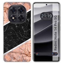 Funda Silicona para Xiaomi Redmi Note 14 Pro 5G diseño Mármol 07 Dibujos