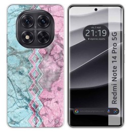 Funda Silicona para Xiaomi Redmi Note 14 Pro 5G diseño Mármol 08 Dibujos